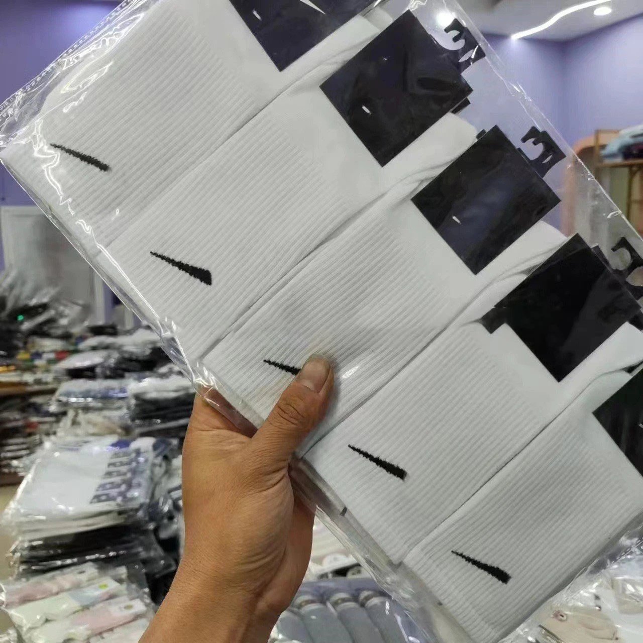 Long Socks White - 10 Pairs