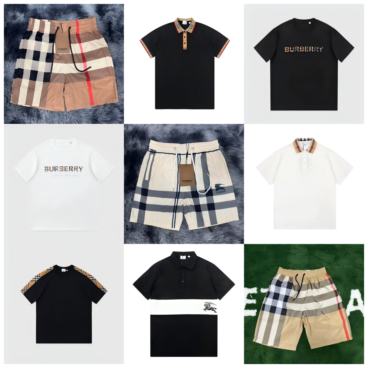 Burberry t-shirt tee POLO Stri