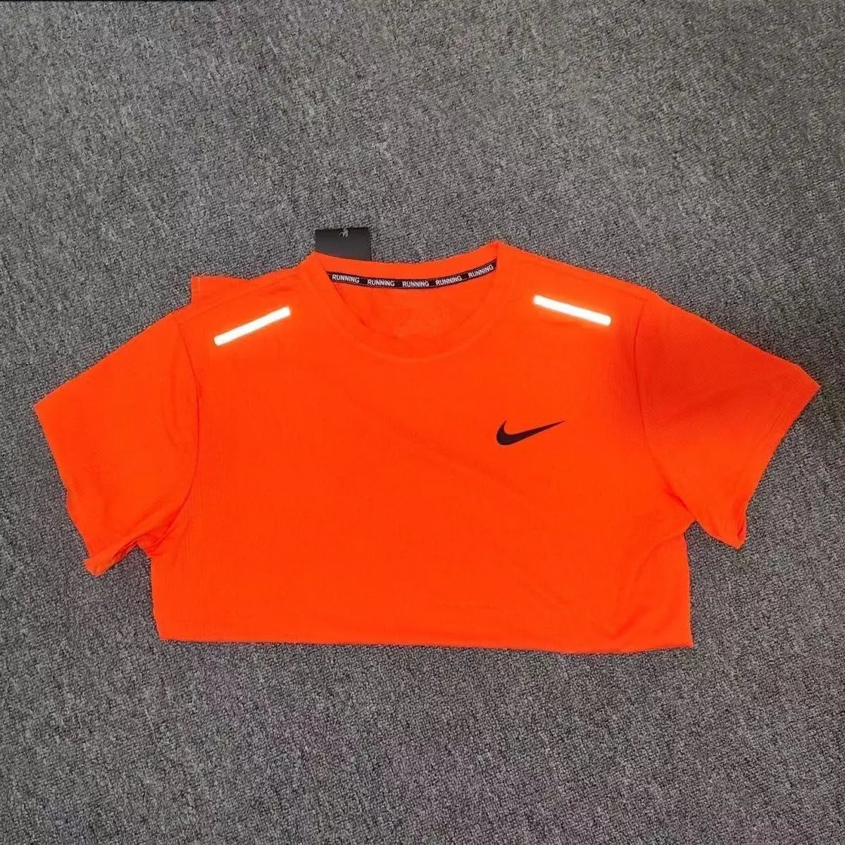 Orange short sleeved shirt