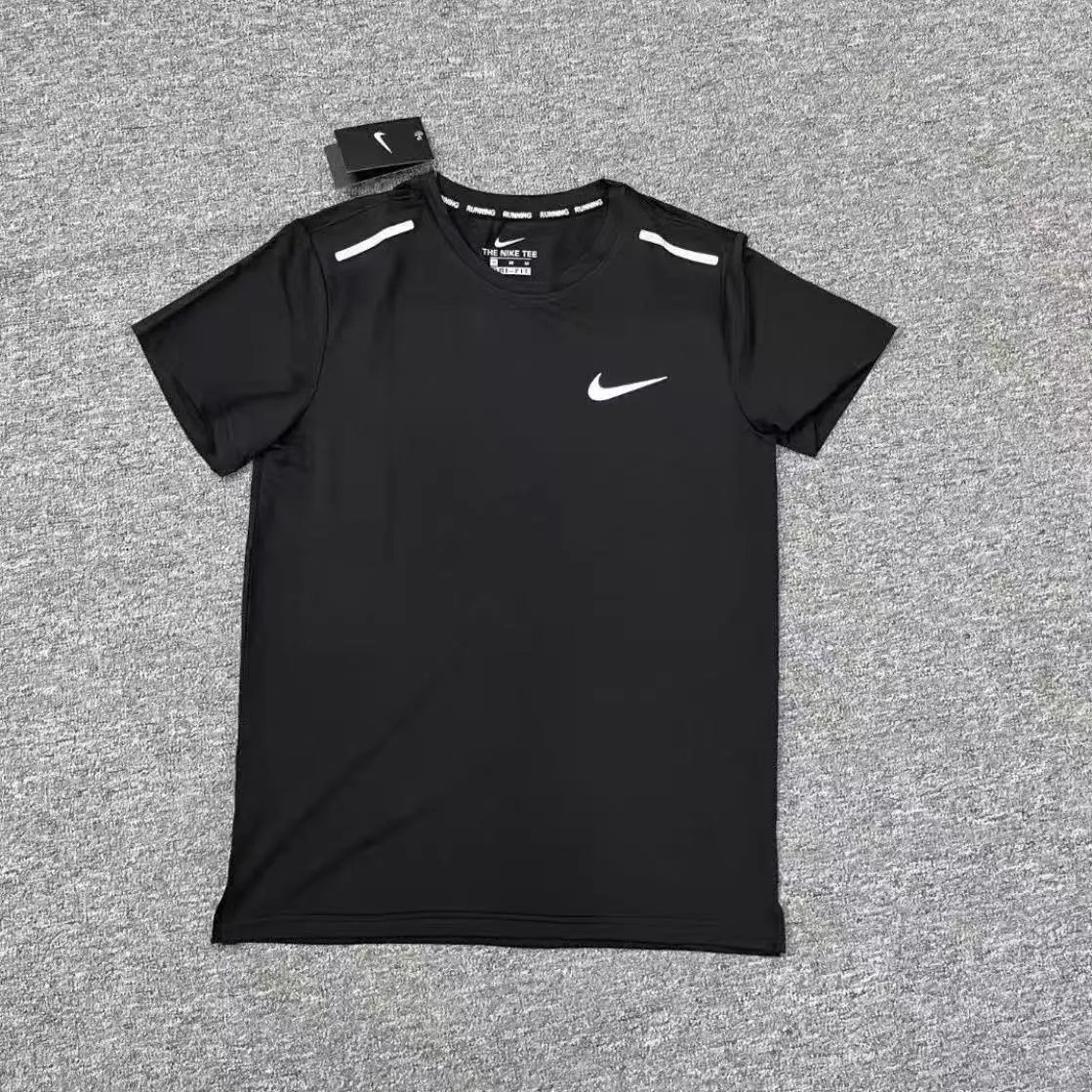 black short-sleeved shirt