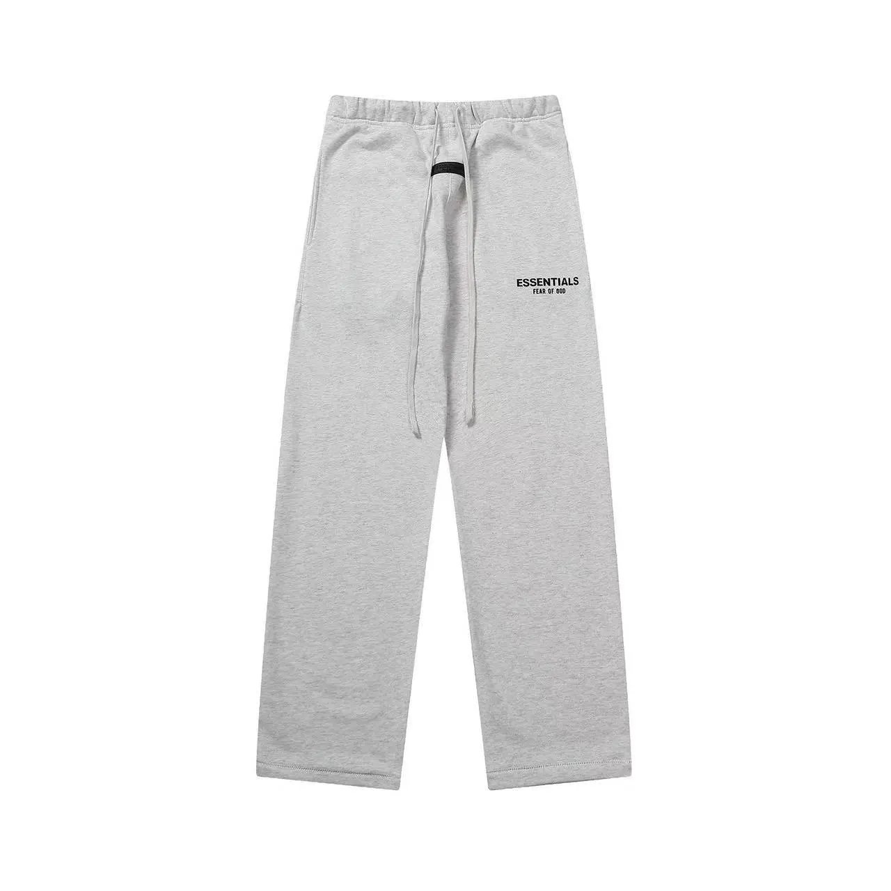 Light gray straight leg pants