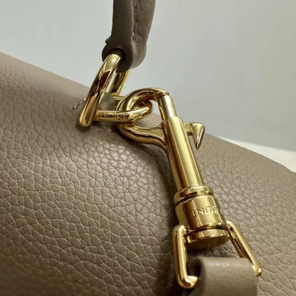 Celine Triomphe Mini Beige Leather Handbag - 10