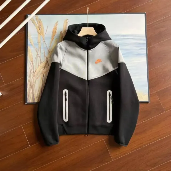 Nike Tech Fleece Windrunner Hooded Jacket Black/Gray - 1