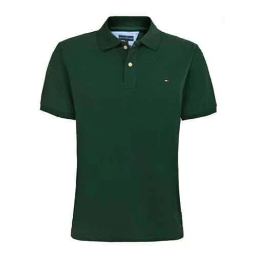 Dark green polo shirt