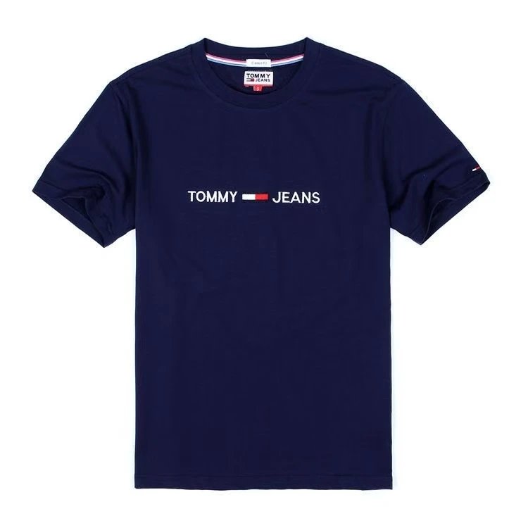 Navy blue short sleeved shirt