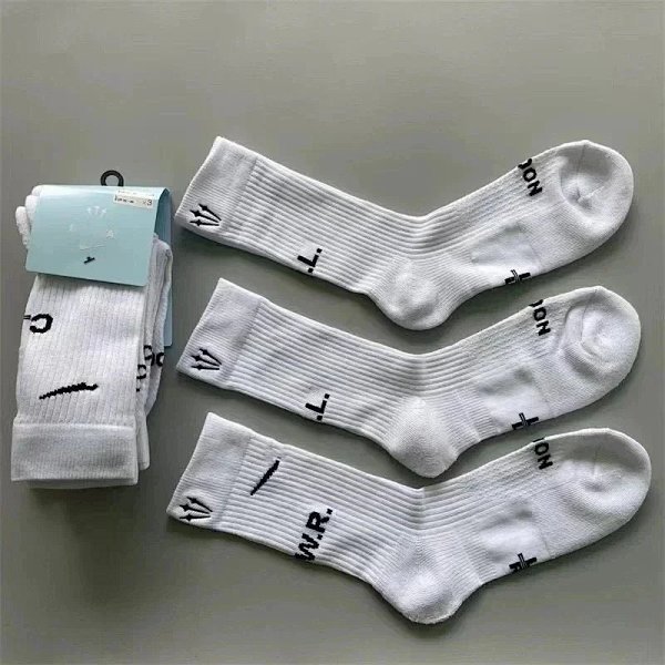 NOAH Logo Socks White Crew Socks product listing in Litbuy spreadsheet finds