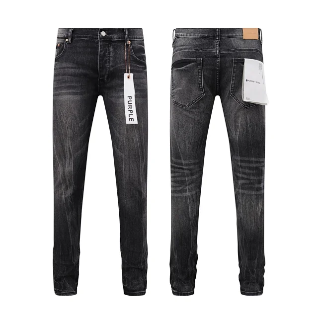 Purple Brand Jeans Distressed paint-splatter skinny product detail image 2
