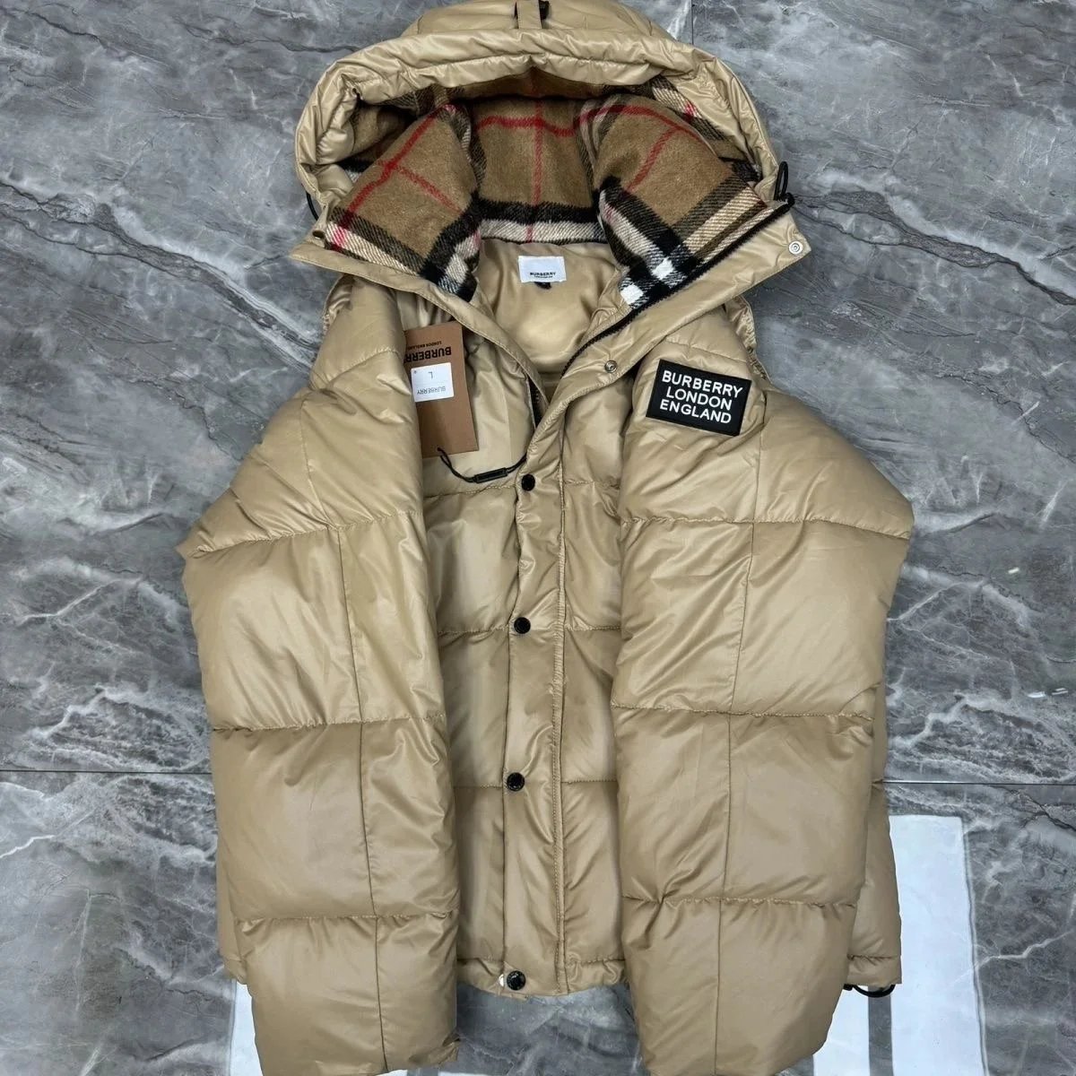down-filled garment