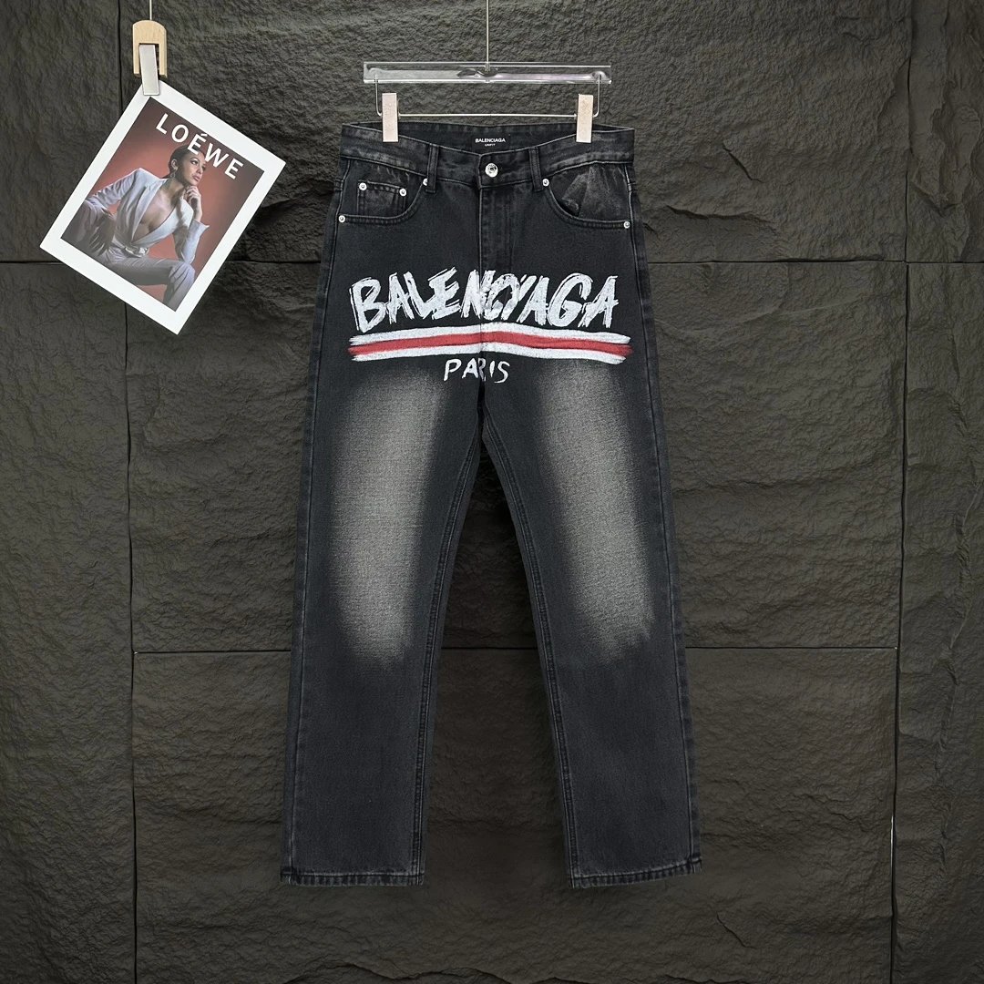 Balenciaga Jeans Logo-Print image 4