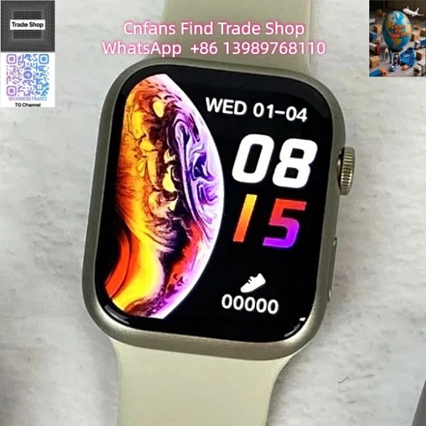 Apple Watch Series 9 Silver Aluminum with Beige Sport Band Smartwatch Smartwatches Sports... product listing in Litbuy spreadsheet finds