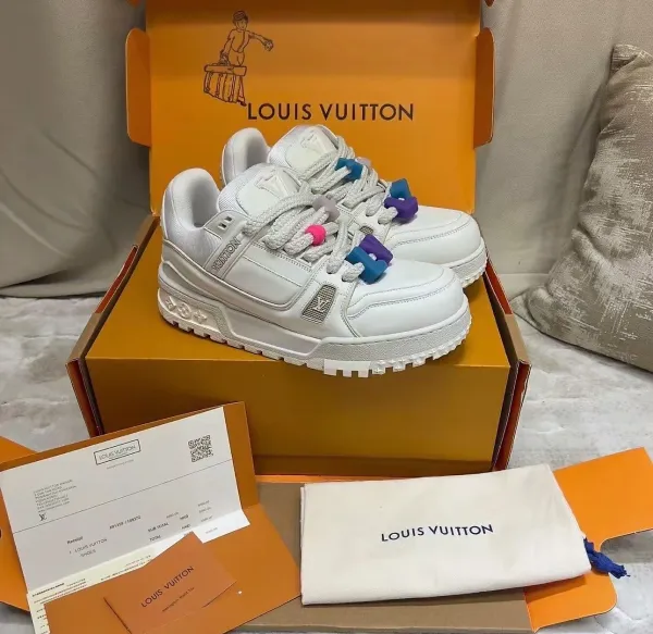 Louis Vuitton Archlight White and Navy Sneakers - 16