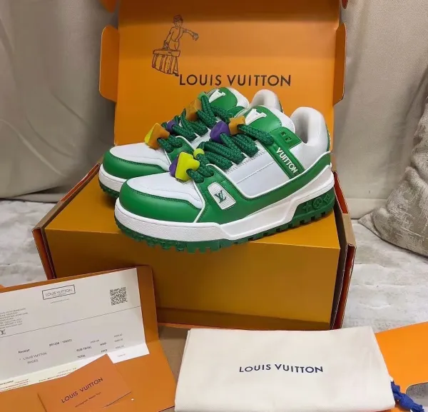 Louis Vuitton Archlight White and Navy Sneakers - 17