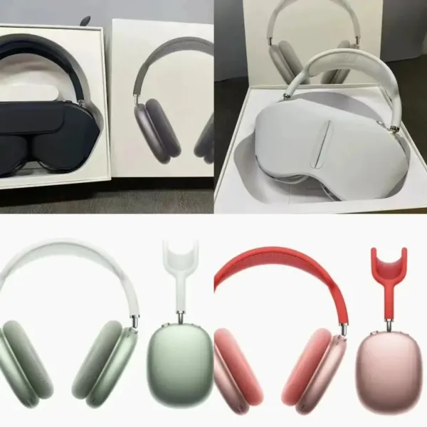 Apple AirPods Max Green, Pink, and White Over-Ear Headphones - 1