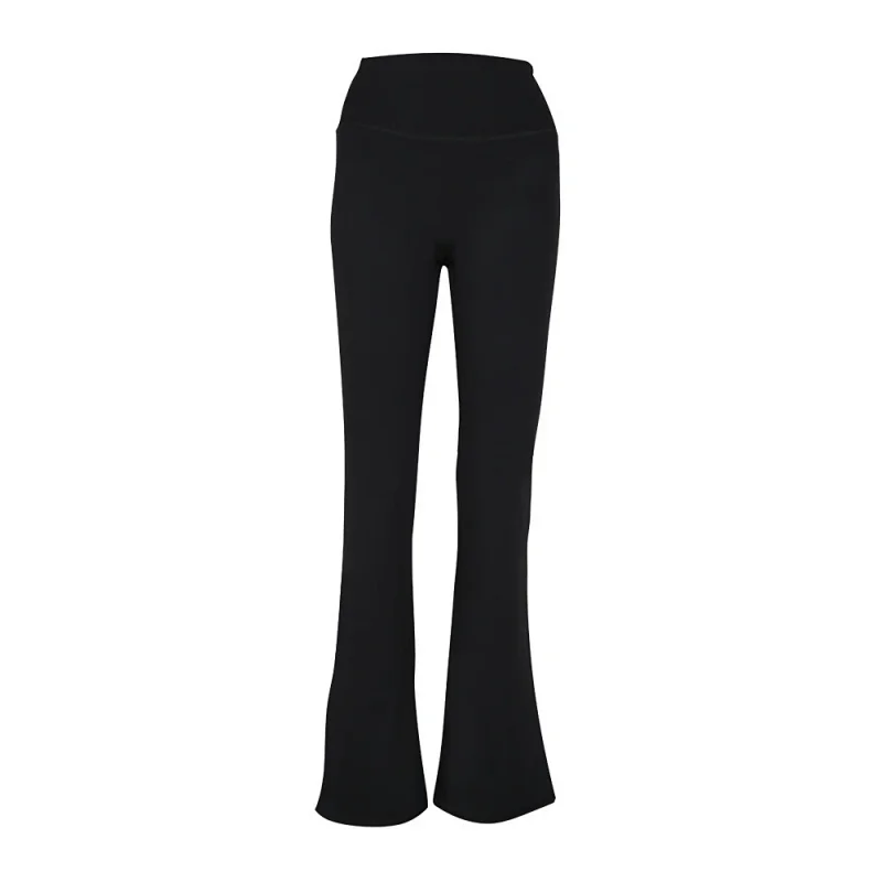 Unbranded Vests Ribbed Scoop-Neck Tank Top — Black flared pants