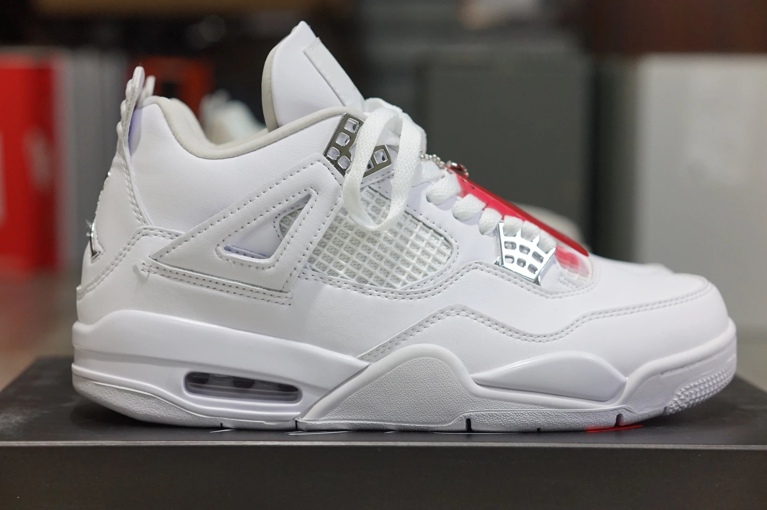 308497-100/纯白 银扣