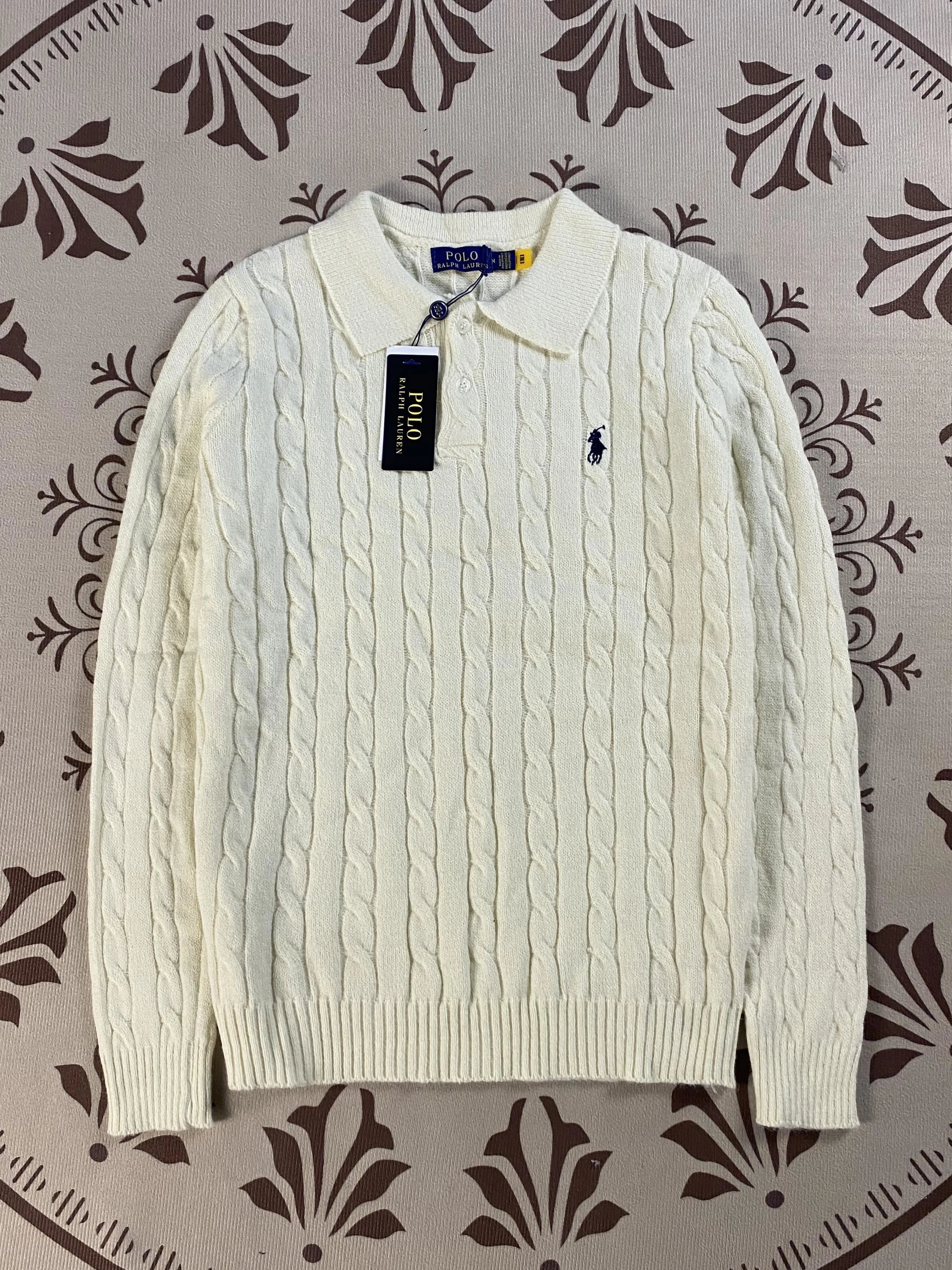 V-neck button style - white