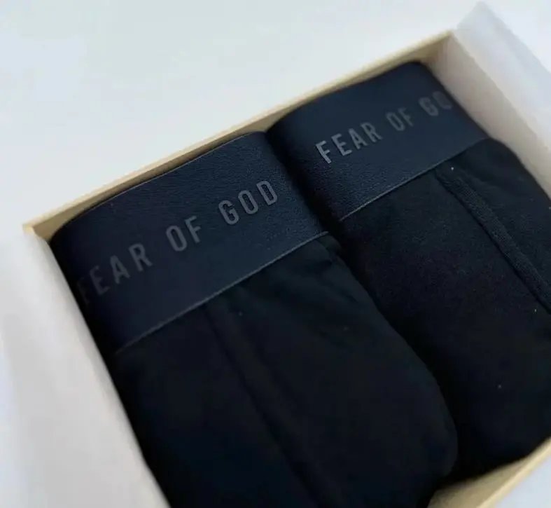 Fear of God Underwear 2-Pack Boxer Briefs — FOG Black black a box: S (100-125 g)