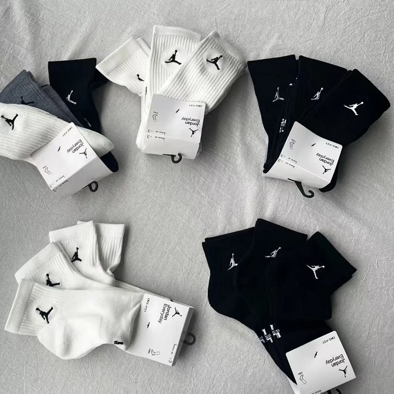 5款飞人袜子  towel socks 3 pacs a set