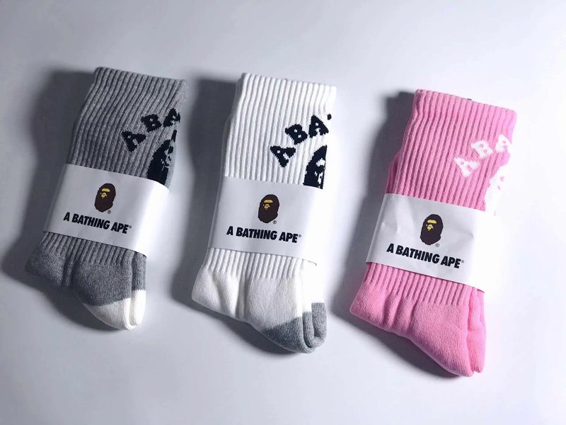 Bape towel 人猿字母socks