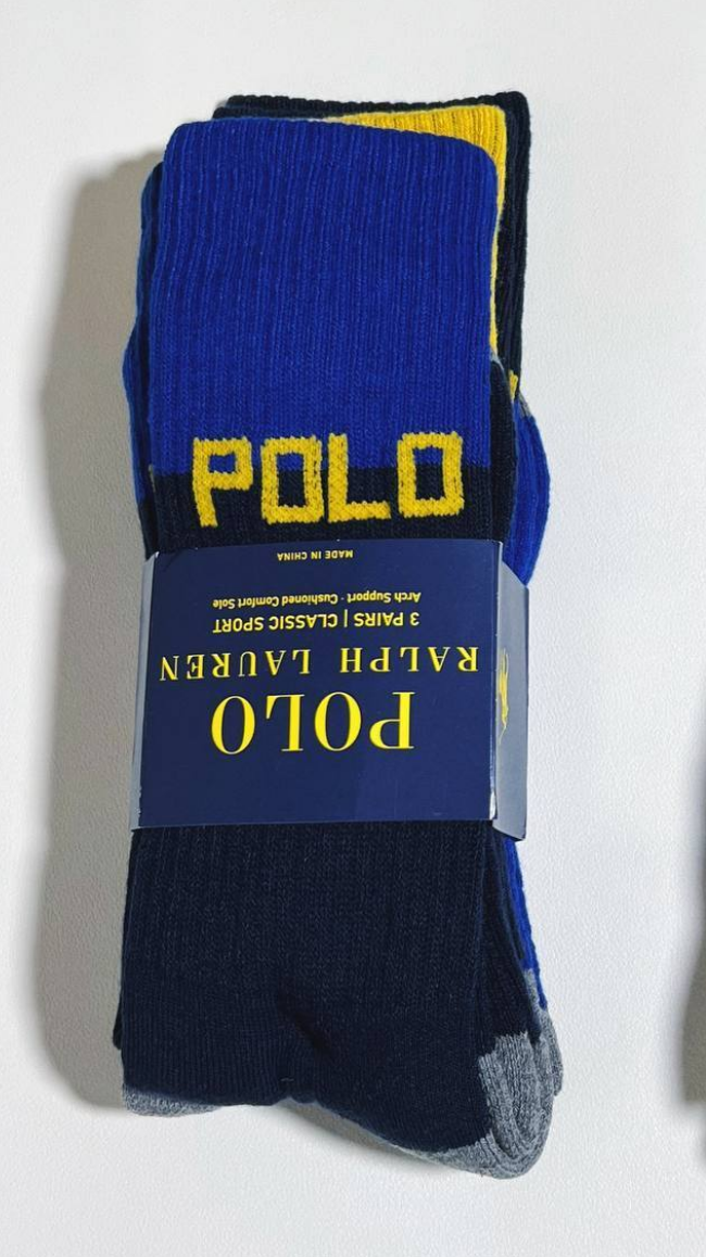 Many Different Rl Polo Socks 3 Pacs A Set · 2