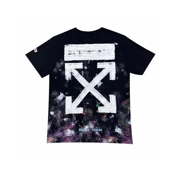 Off-White Multi-Print Arrow Graphic White T-Shirt - 12