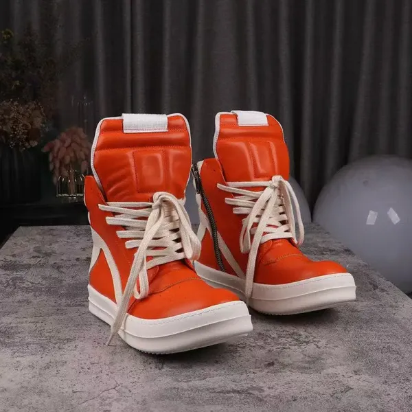 Design High-Top Sneakers Pink with Cream Accents - 3
