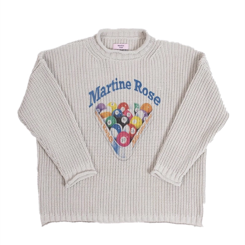 Martine Rose Beige Knit Sweater