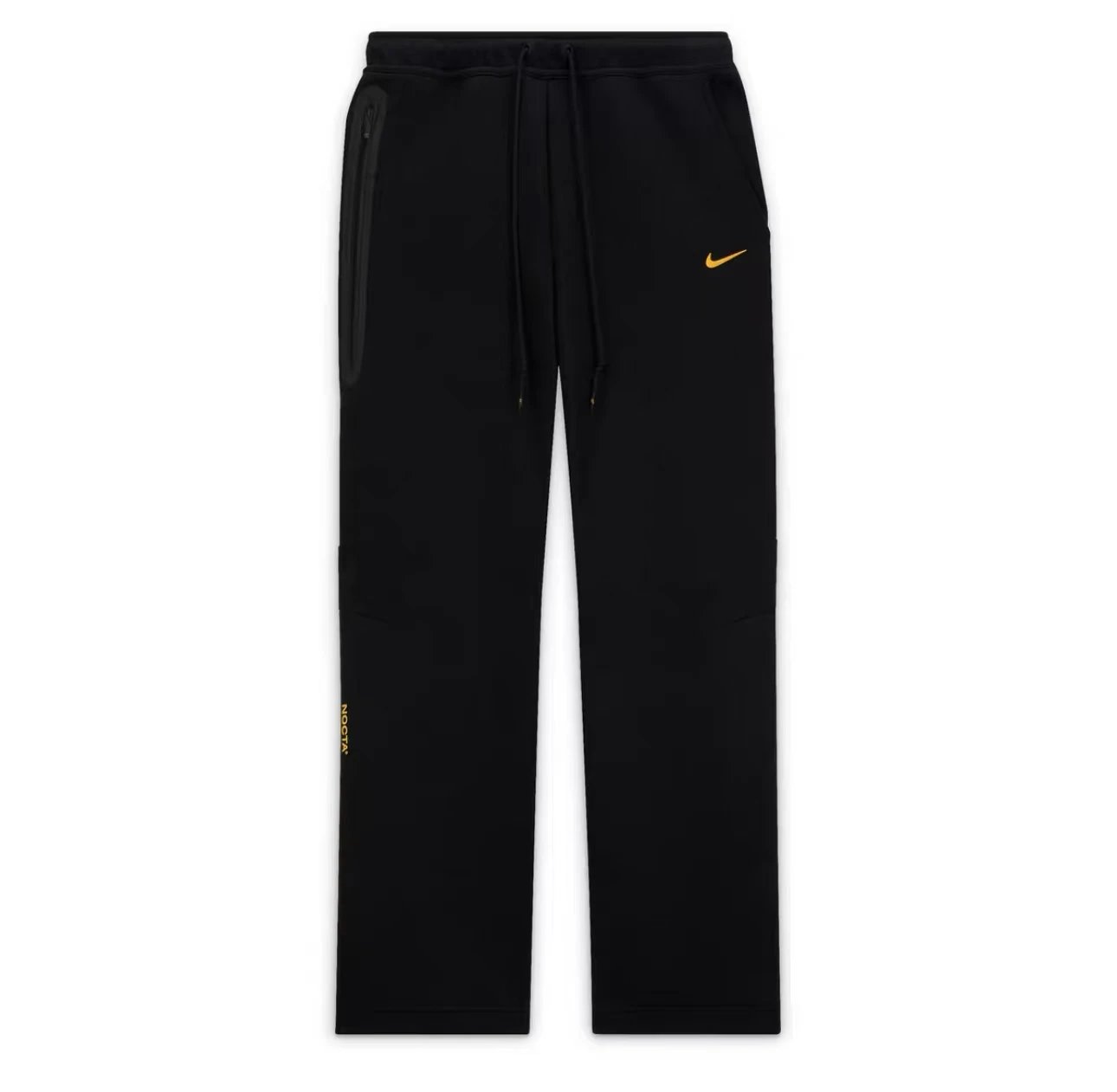 Black gold label pants