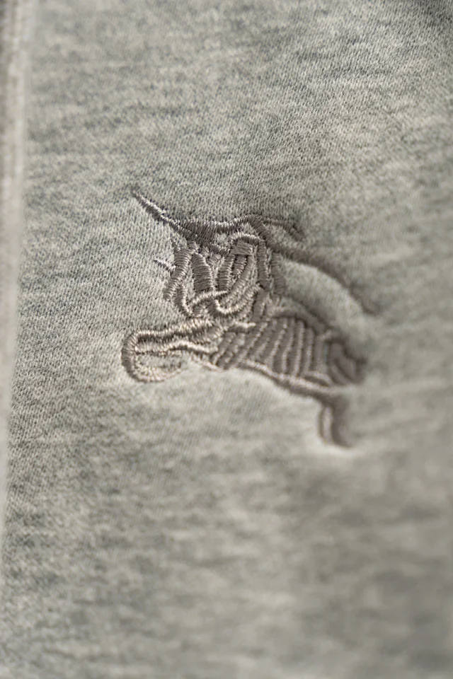 Burberry Hoodies & Sweatshirts Zip-Up Hooded Sweatshirt with Embroidered Equestrian Knight Logo product detail image 7