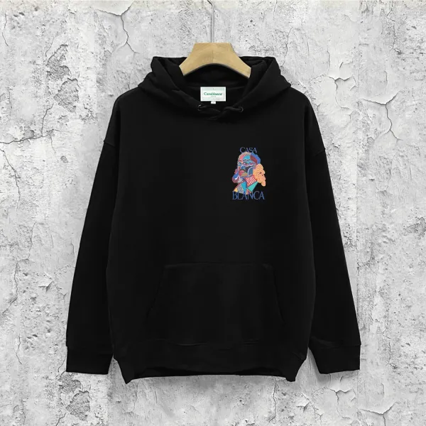 Casablanca Casa Blanca Graphic Hoodie Black - 1