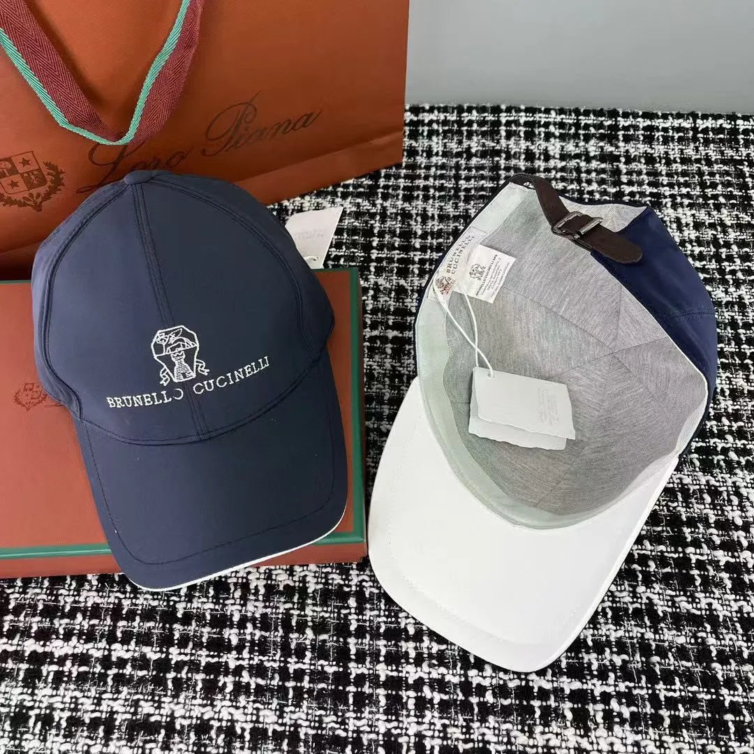 Brunello Cucinelli Hats Embroidered Logo Baseball Cap — 7