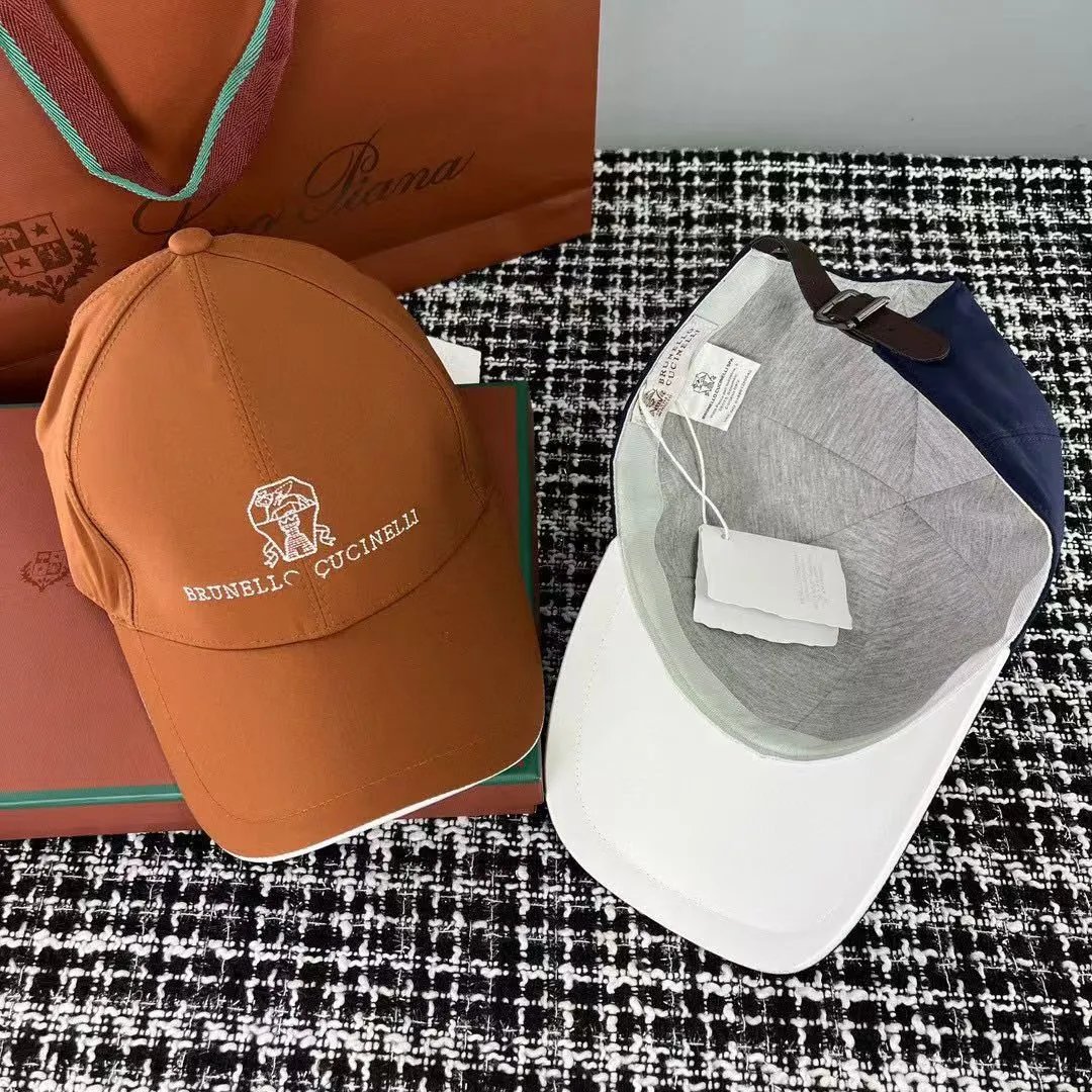 Brunello Cucinelli Hats Embroidered Logo Baseball Cap — 11