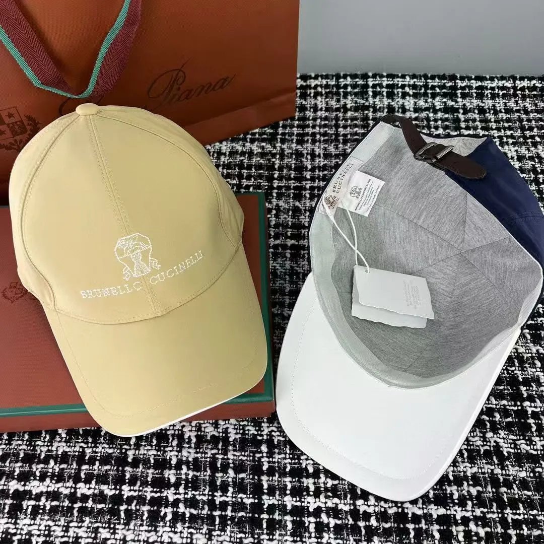 Brunello Cucinelli Hats Embroidered Logo Baseball Cap product image