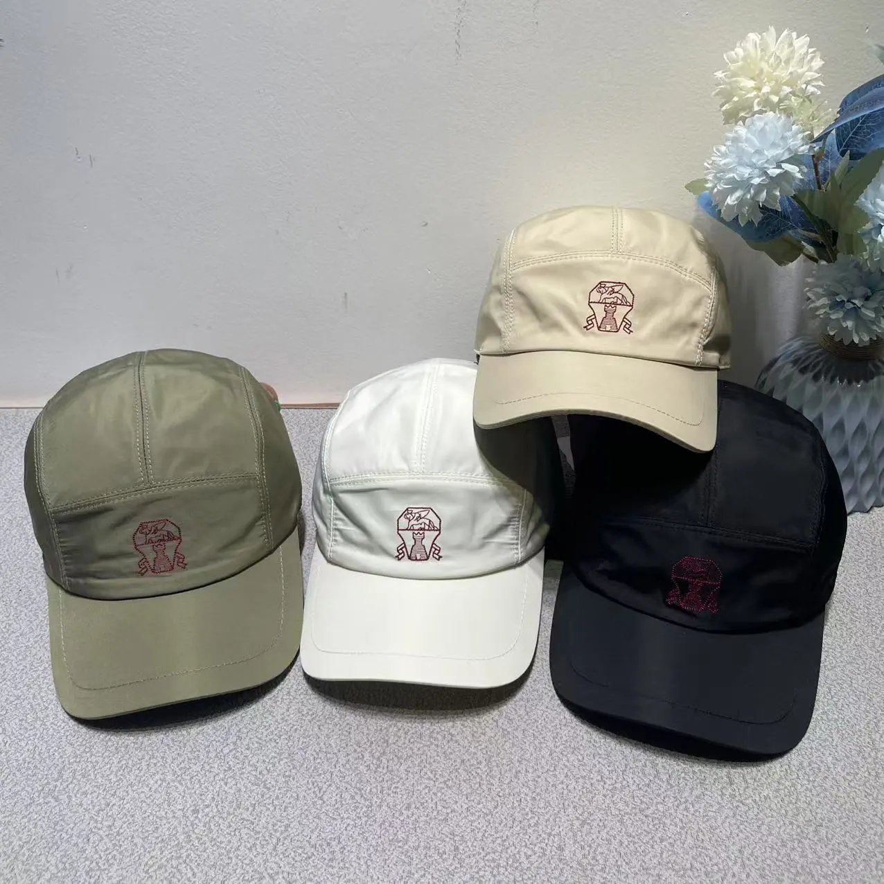 Brunello Cucinelli Hats Embroidered Logo Baseball Cap image 2