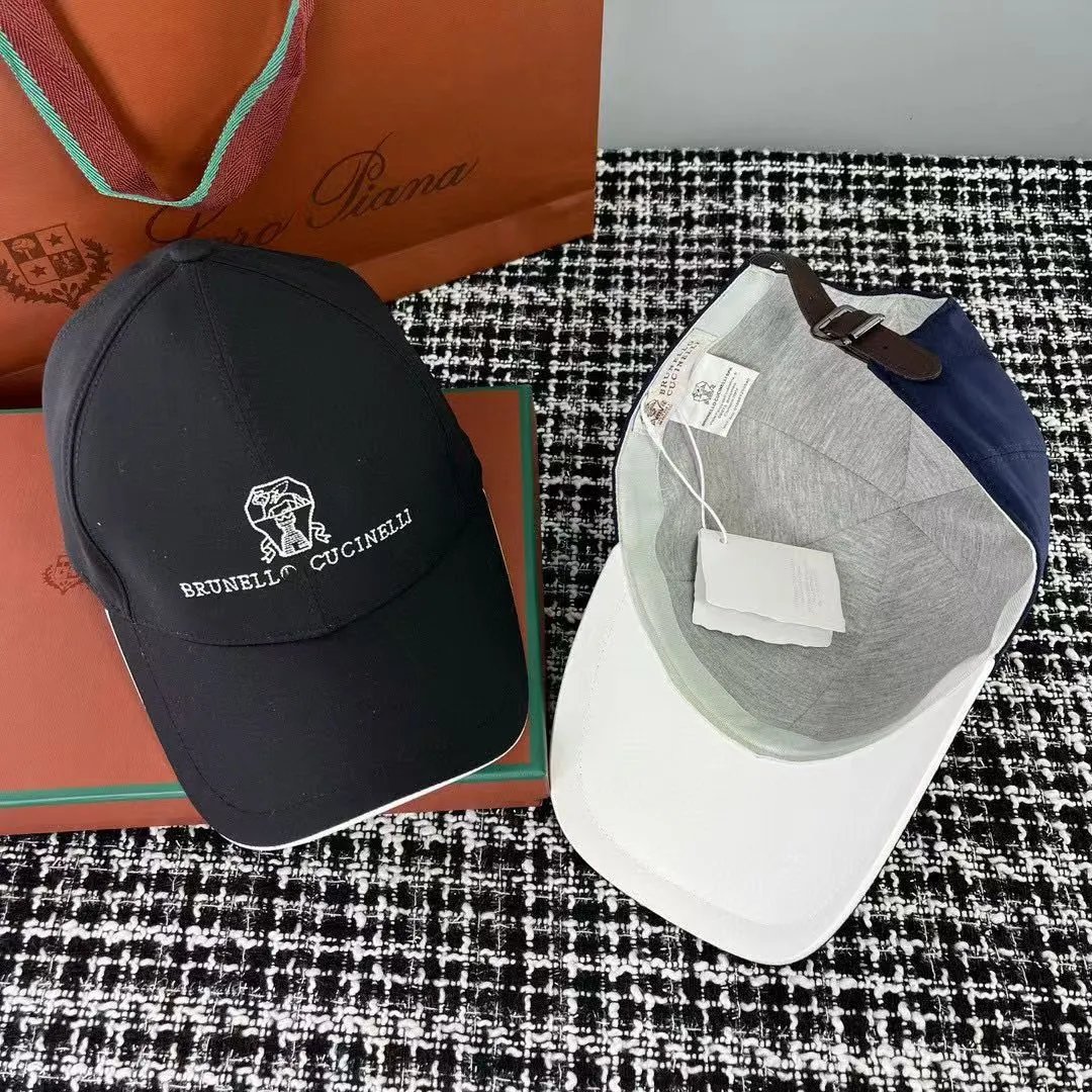Brunello Cucinelli Hats Embroidered Logo Baseball Cap — 5