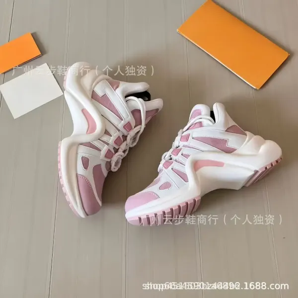Louis Vuitton Archlight Pink and White Sneakers - 1