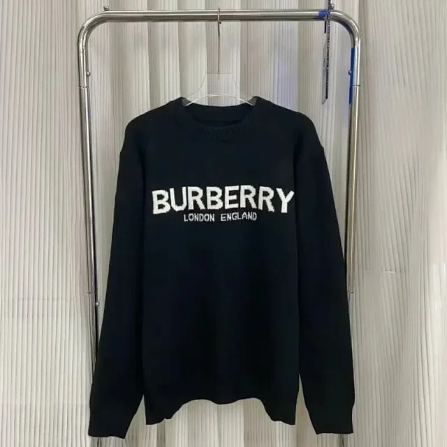 Burberry Knitwear Logo and check knit styles product detail image 8