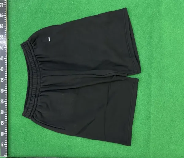 Design Basic Elastic Waist Shorts Black - 1