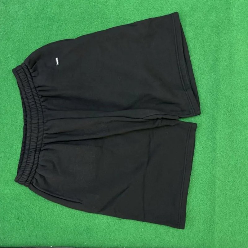 Basic Elastic Waist Shorts Black