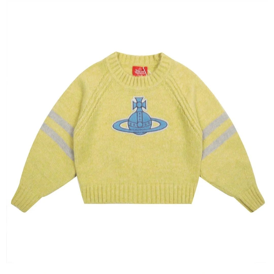 Vivienne Westwood Knitwear V-neck plaid and houndstooth knit sweater image 15