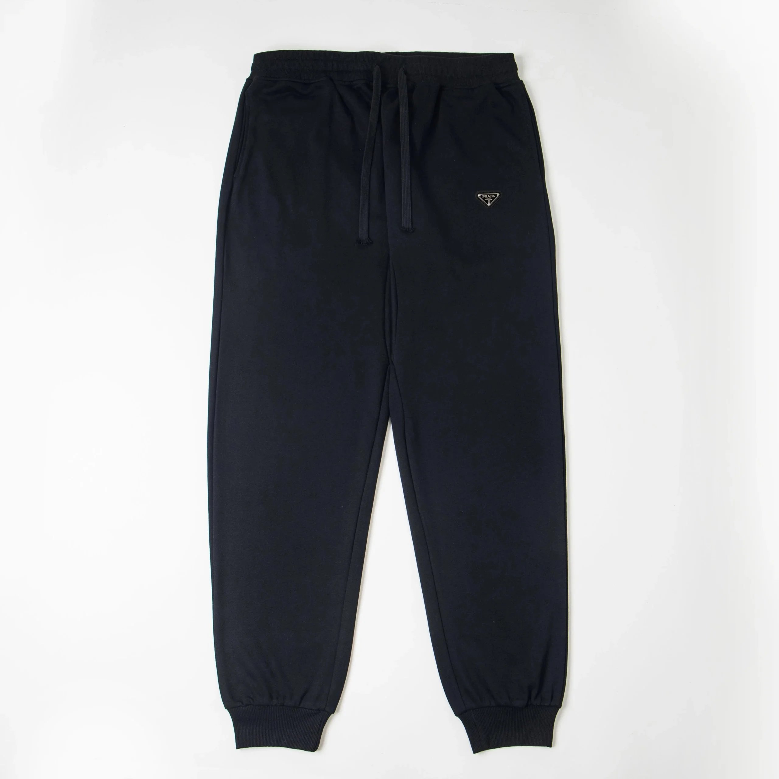 Prada Triangle Logo Black Sweatpants - 17