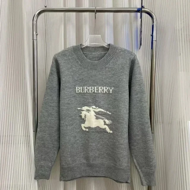 Burberry Knitwear Logo and check knit styles product detail image 6