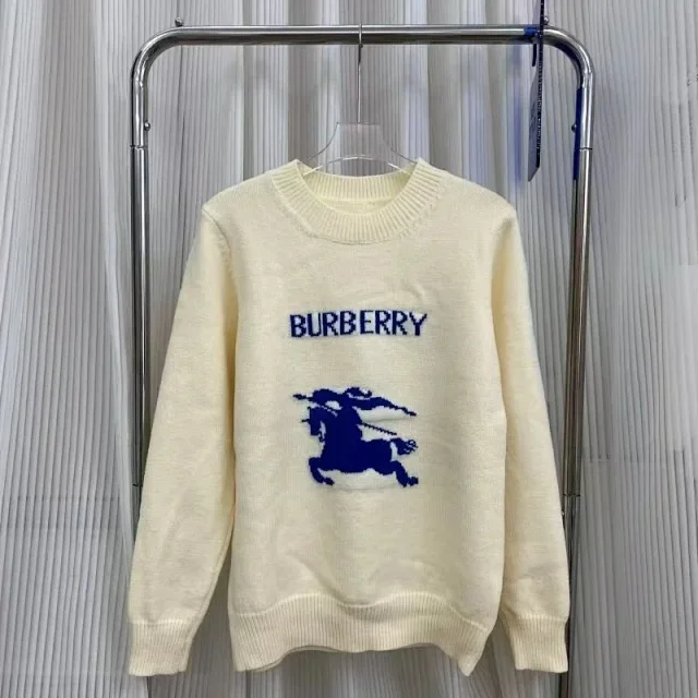 Burberry Knitwear Logo and check knit styles product detail image 7