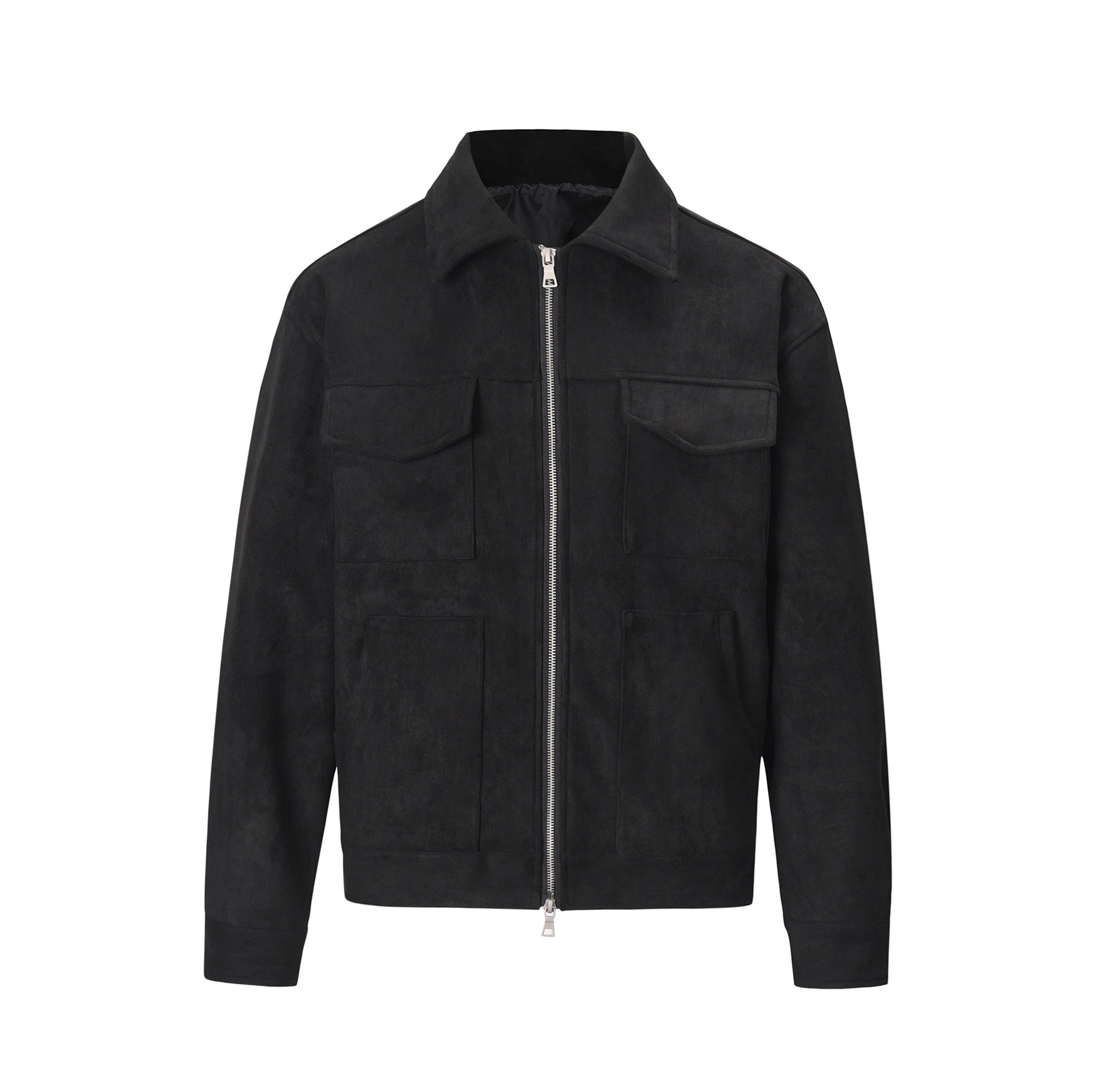 Suede Zip Jacket Short Coat photo 2