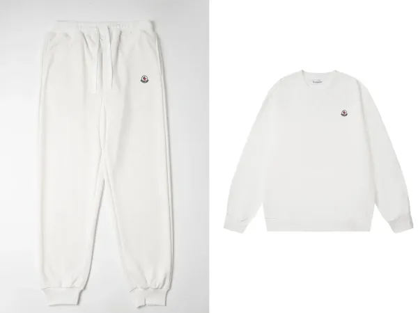 Moncler Genius Tracksuit Black with Red-White-Blue Trim - 27