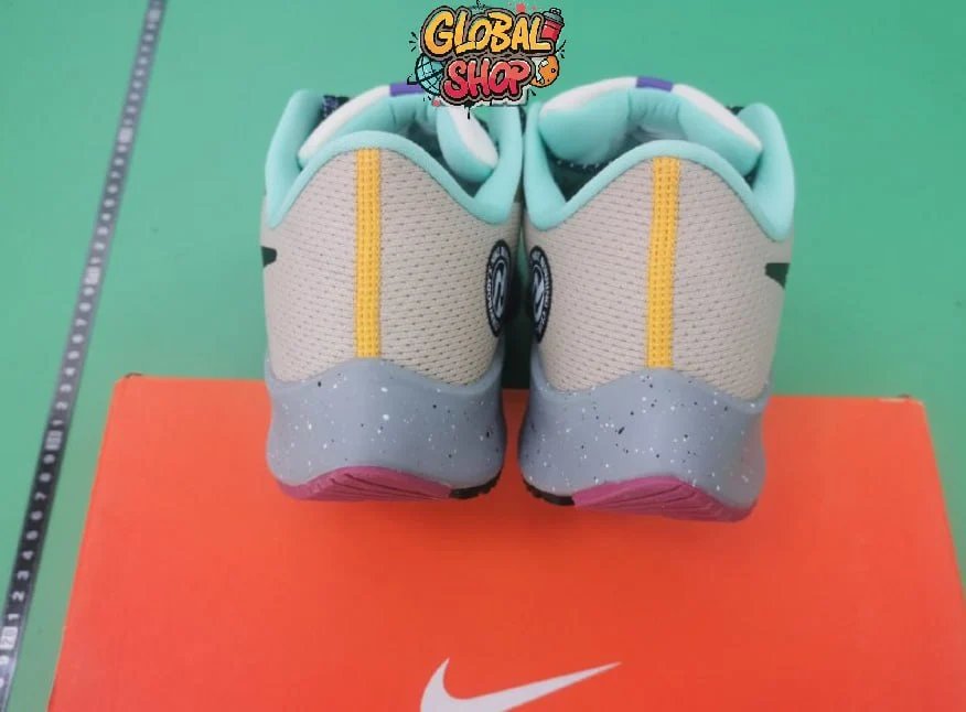 Nike Air Zoom Pegasus 37 White / Orange / Purple Running Shoes - 6