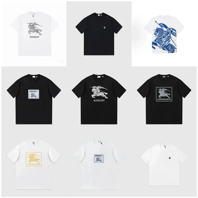 Burberry T-Shirts Logo and Equestrian Knight Graphic product detail image 1