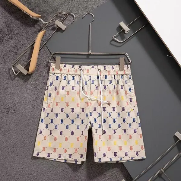 Balenciaga BB Monogram Print Swim Shorts Multicolor - 1