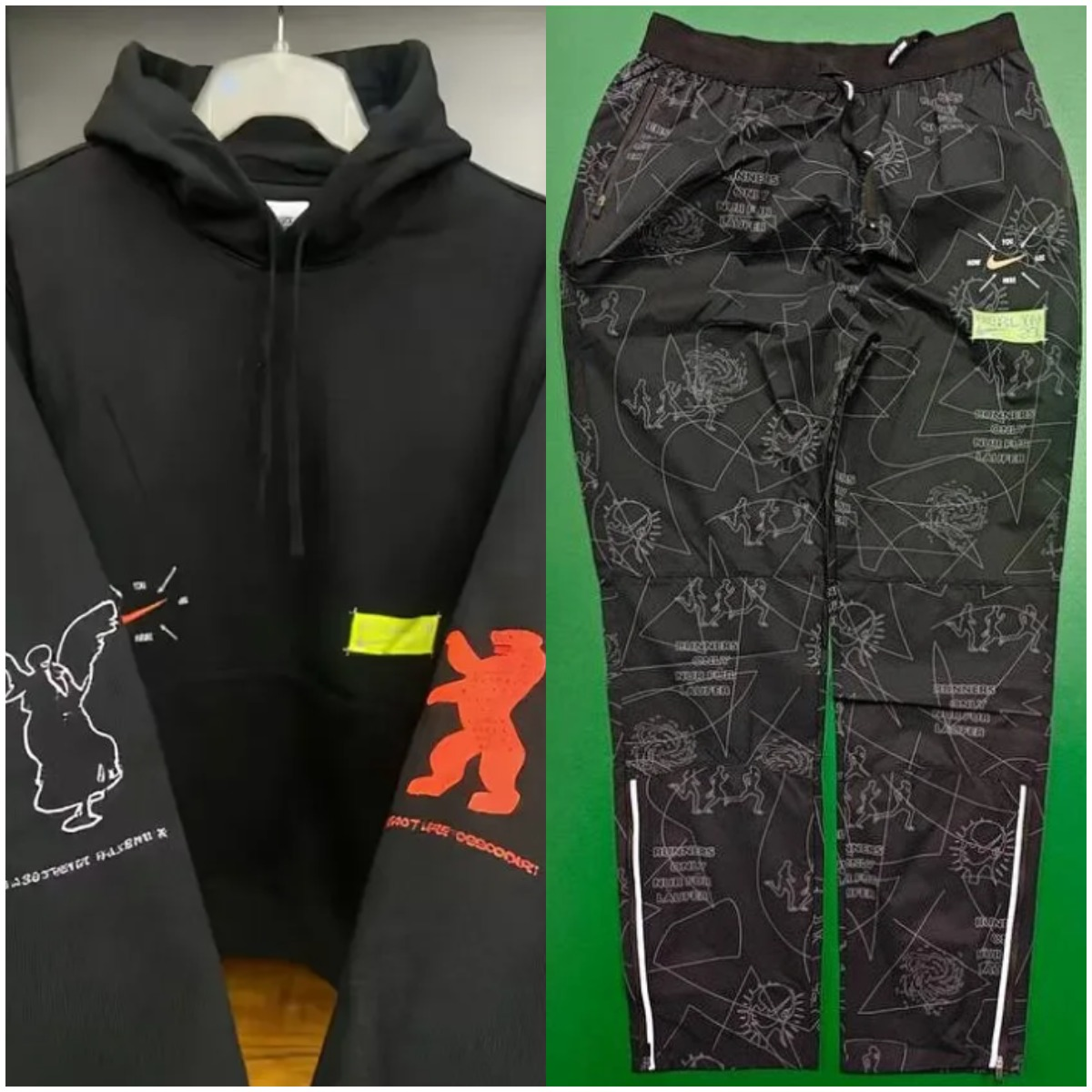 NK Lion hoodie quick drying pants