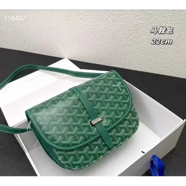 Goyard Saint Louis Mini Green Saddle Bag Crossbody Bags - 1